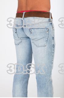 Thigh blue jeans photo reference of Regelio 0006